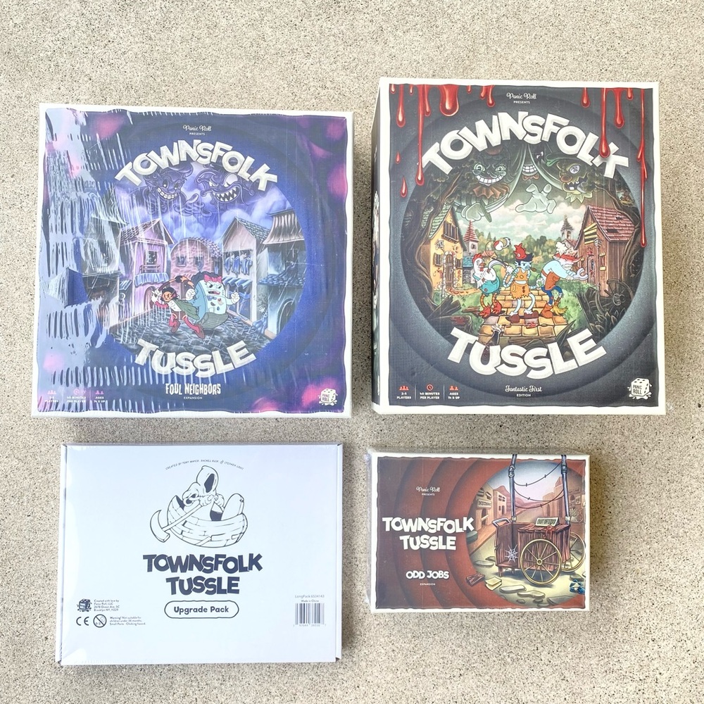 Townsfolk Tussle Fantastic 1st , Foul Neighbors, Odd Jobs, Upgrade Pack 3 Sealed